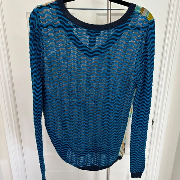 Missoni for Target Chiffon Sweater Mix Media Blue - Picture 3 of 4